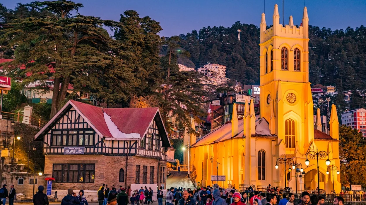Mall Road and the Ridge, top tourist attractions in Shimla, Himachal Pradesh