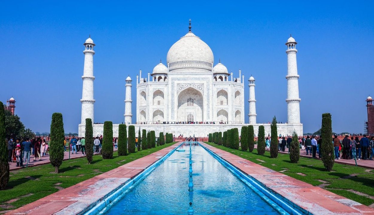 Taj Mahal in Agra under clear blue sky - Places to Visit in Agra